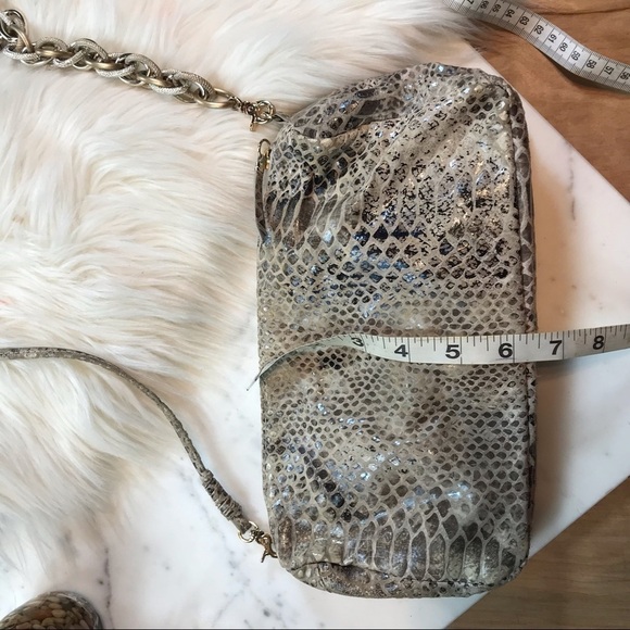 Elliot Lucca Snake Print Clutch